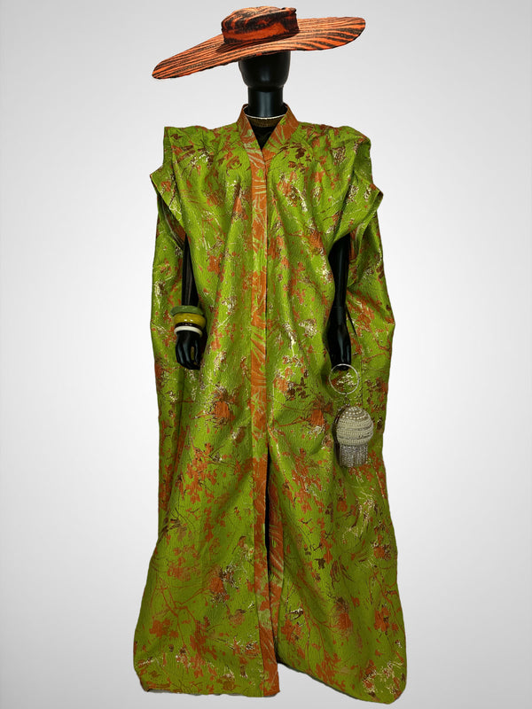 Ayana-Kimono - Neon Green and Gold