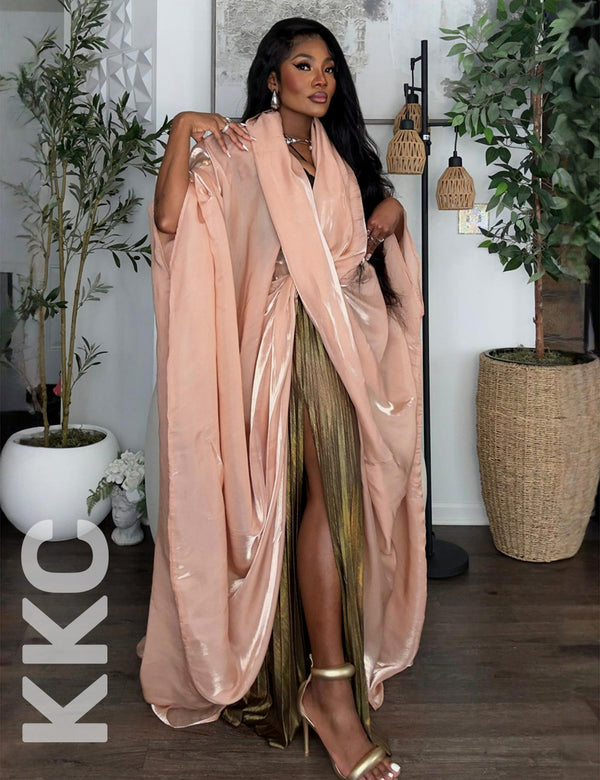 Eva Robe Set-Peach