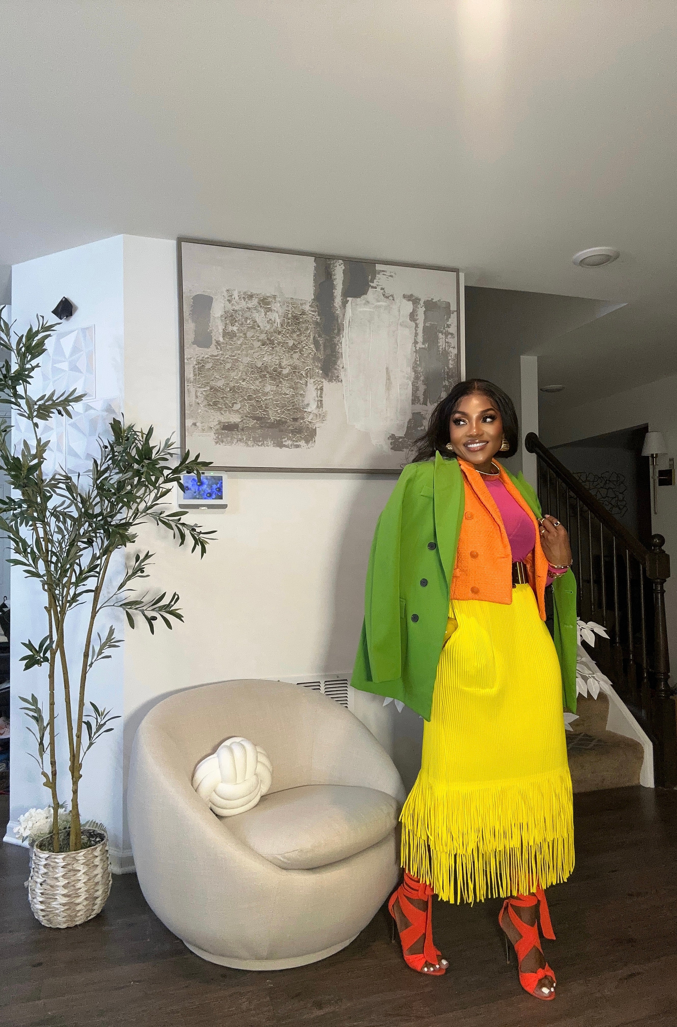 KKC-Siya Pleated Tassel Set