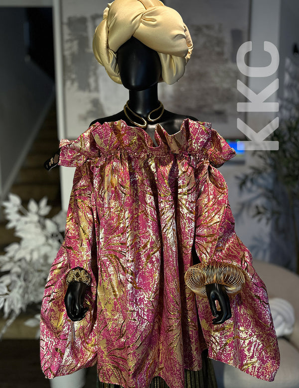 KKC-Bella Jacquard Midi Dress