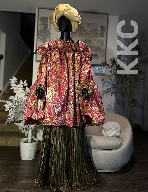 KKC-Bella Jacquard Midi Dress