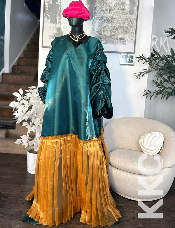KKC-Mena Lux Pleated Dress