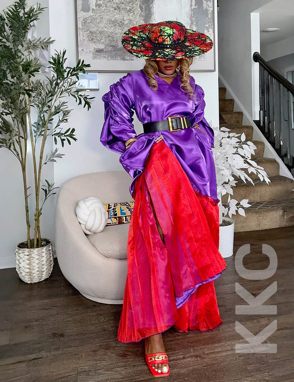 KKC-Mena Lux Pleated Dress