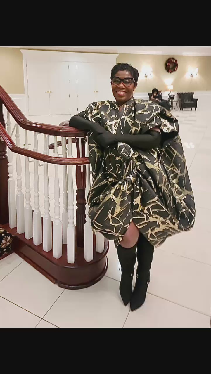 Ayana-Kimono-Black and Gold